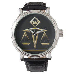 Scales of Justice - Monogrammed (v1) Watch