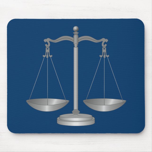 Scales of Justice Mouse Mat (Front)