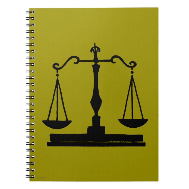Scales Of Justice Notebook (Front)