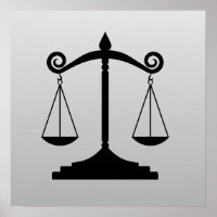 Scales of Justice on Gradient
