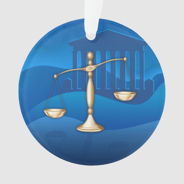 Scales of Justice Ornament (Front)
