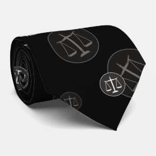 Scales of Justice pattern   Lawyer Tie