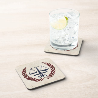 Scales of Justice Personalised Lawyer Gifts Coaster