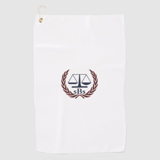 Scales of Justice Personalised Lawyer Gifts Golf Towel