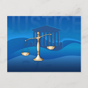Scales of Justice Postcard