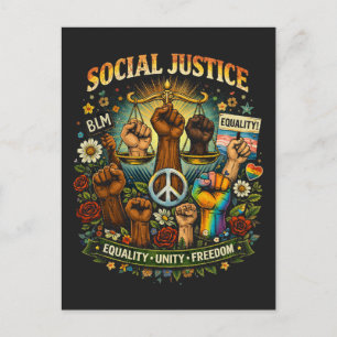 Scales of Justice Postcard