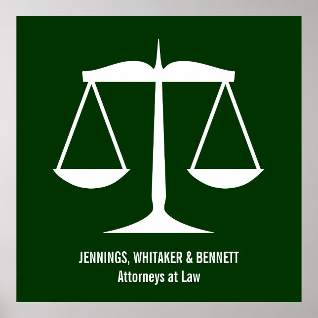 Scales of Justice Poster (Front)