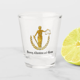 Scales of Justice Shot Glass
