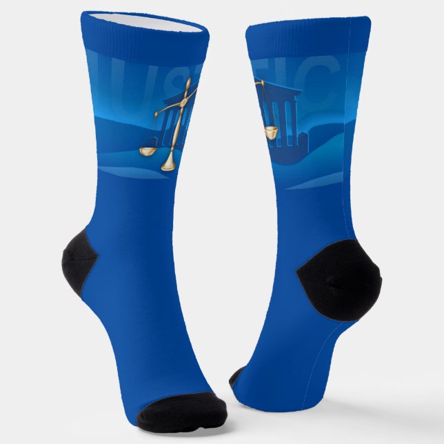 Scales of Justice Socks (Angled)