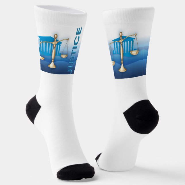Scales of Justice Socks (Angled)