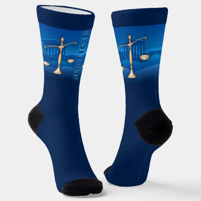 Scales of Justice Socks (Angled)