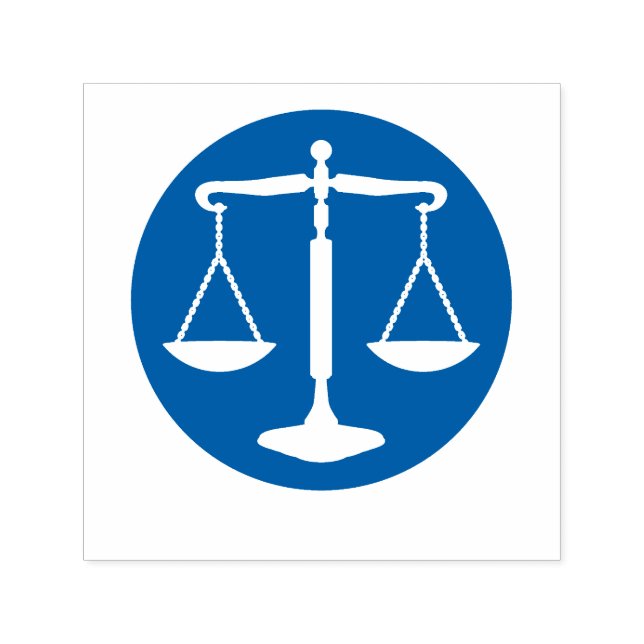 Scales of Justice Symbol | Law Office Self-inking Stamp (Design)