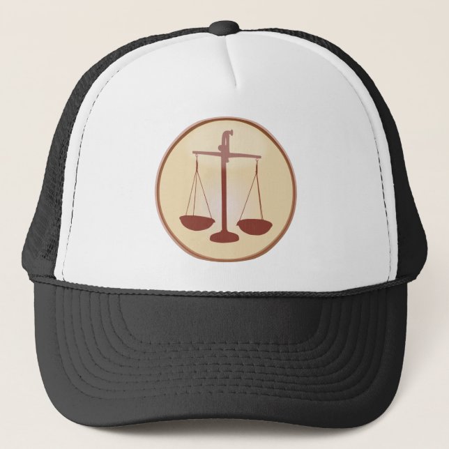 Scales of Justice Trucker Hat (Front)