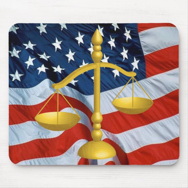 SCALES OF LAW AND JUSTICE MOUSE MAT (Front)