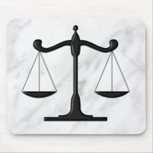 Scales on Marble Mouse Mat