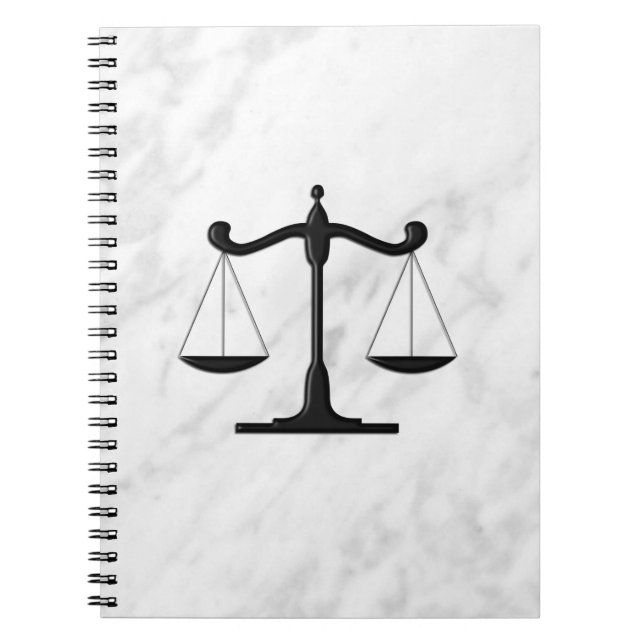 Scales on Marble Notebook (Front)