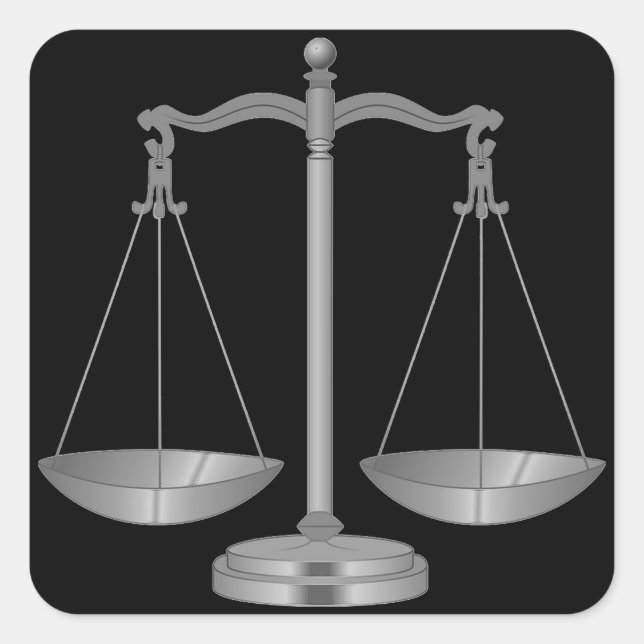 Scales Square Sticker (Front)