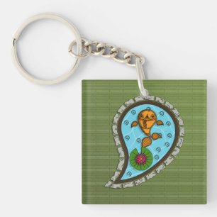 Scales the Goldfish Acrylic Keychain