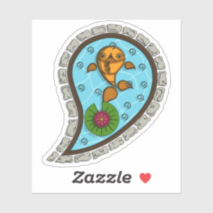 Scales the Goldfish Contour Sticker