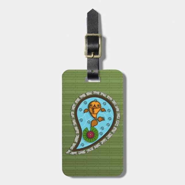 Scales the Goldfish Luggage Tag (Front Vertical)