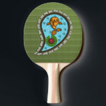 Scales the Goldfish Ping Pong Paddle<br><div class="desc">Peer into the clear waters of this paisley pond,  and you might catch a glimpse of the brightly coloured paisley goldfish that calls it home as he swims beneath the lily pads. He’s the perfect gift for anyone who loves goldfish,  and he doesn't even need to be fed.</div>