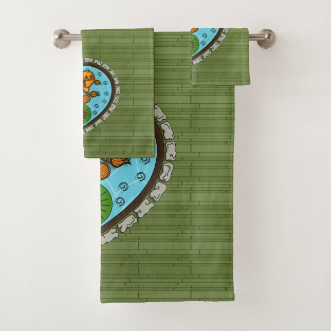 Scales the Goldfish Towel Set (Insitu)