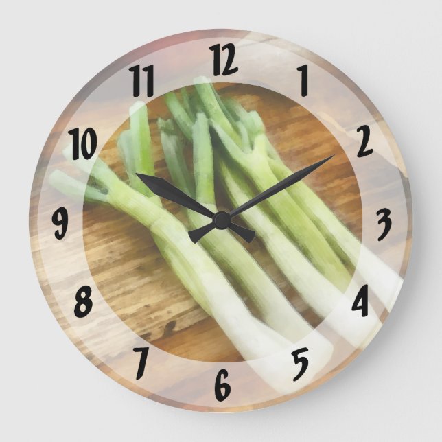 Scallions Large Clock (Front)