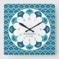 Scallop Floral Custom Colours Family Name