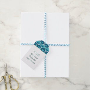 Scallop Floral Custom Colours Gift Tags