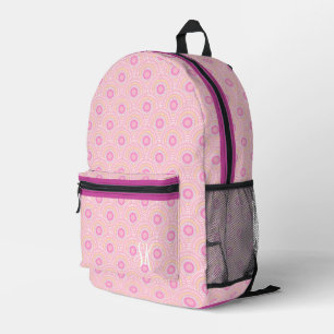 Scallop Japanese Pink Printed Backpack
