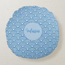 Scallop Pattern Aqua Blue Decorative Pattern