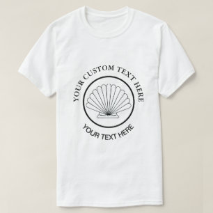 Scallop Seashell Custom Logo  T-Shirt