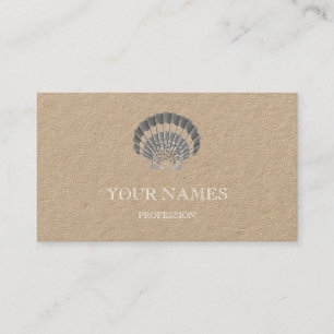 SCALLOP SEASHELL SEA AND OCEAN BUSINESS CARD
