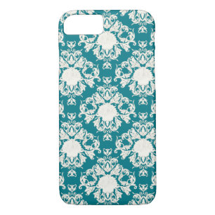 Scallop Seashell Summer Ocean Damask Beach Pattern iPhone 8/7 Case