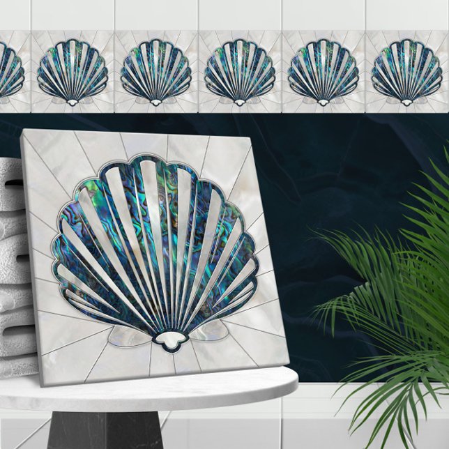 Scallop Shell - Abalone and Pearl Tile (Creator Uploaded)