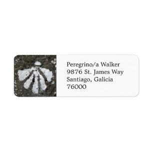 Scallop Shell Address Label
