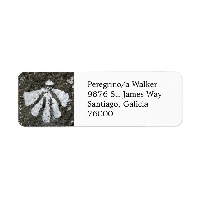 Scallop Shell Address Label (Front)