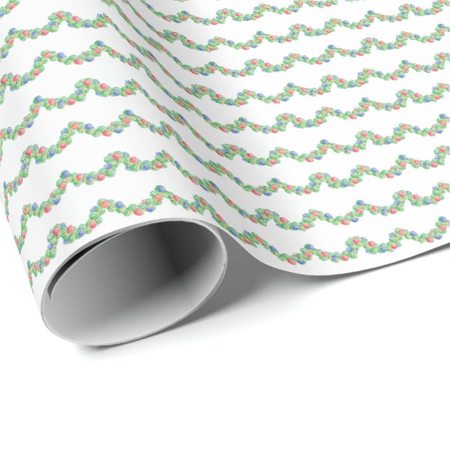 Scallop Shell Garlands Wrapping Paper (Roll Corner)