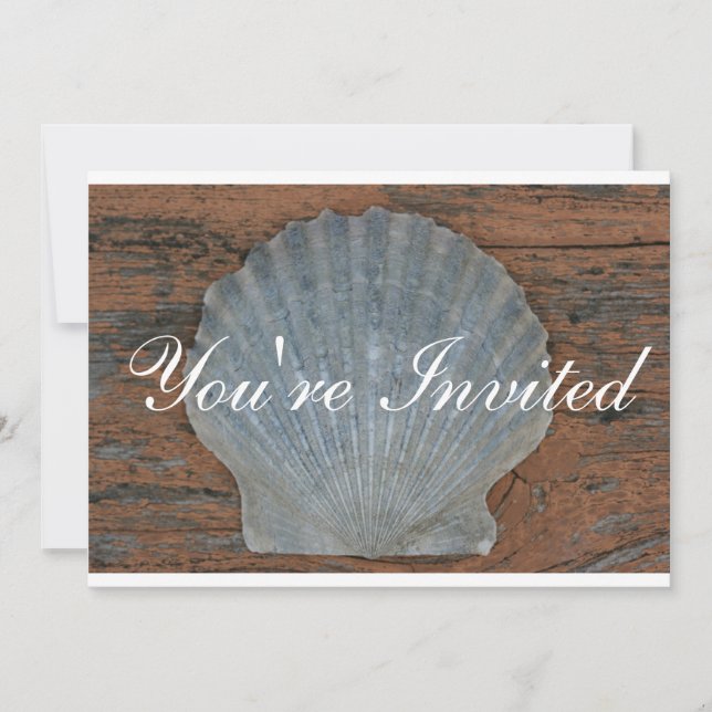 Scallop Shell Invitation (Front)