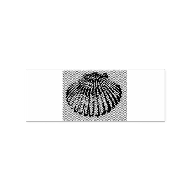 scallop shell Thunder_Cove Rubber Stamp (Imprint)
