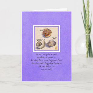Scallop Trio "Nature’s design” Card