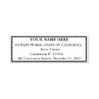 Scalloped Border Notary Public Seal Stamp