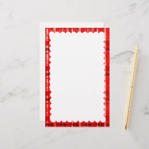 scalloped border stationery