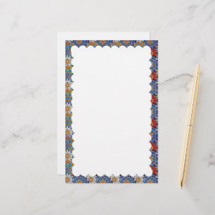 scalloped border stationery