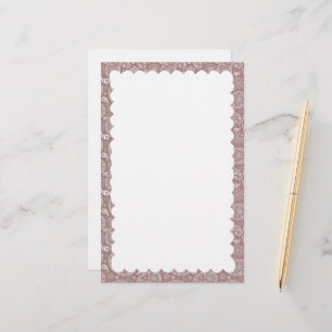 scalloped border stationery
