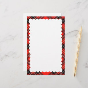 scalloped border stationery