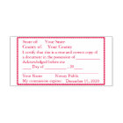 Scalloped Bordered Notary Public Copy Stamp