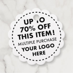 Scalloped Favour Tags 70% OFF Bulk Buy Discount