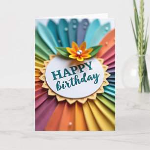 Scalloped Medallion Birthday Card