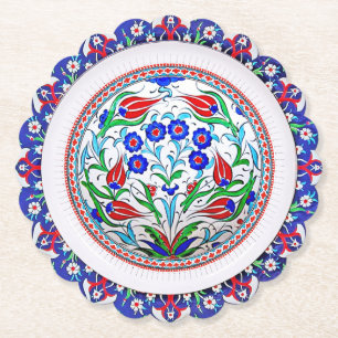 Scalloped Round Paper Coasters